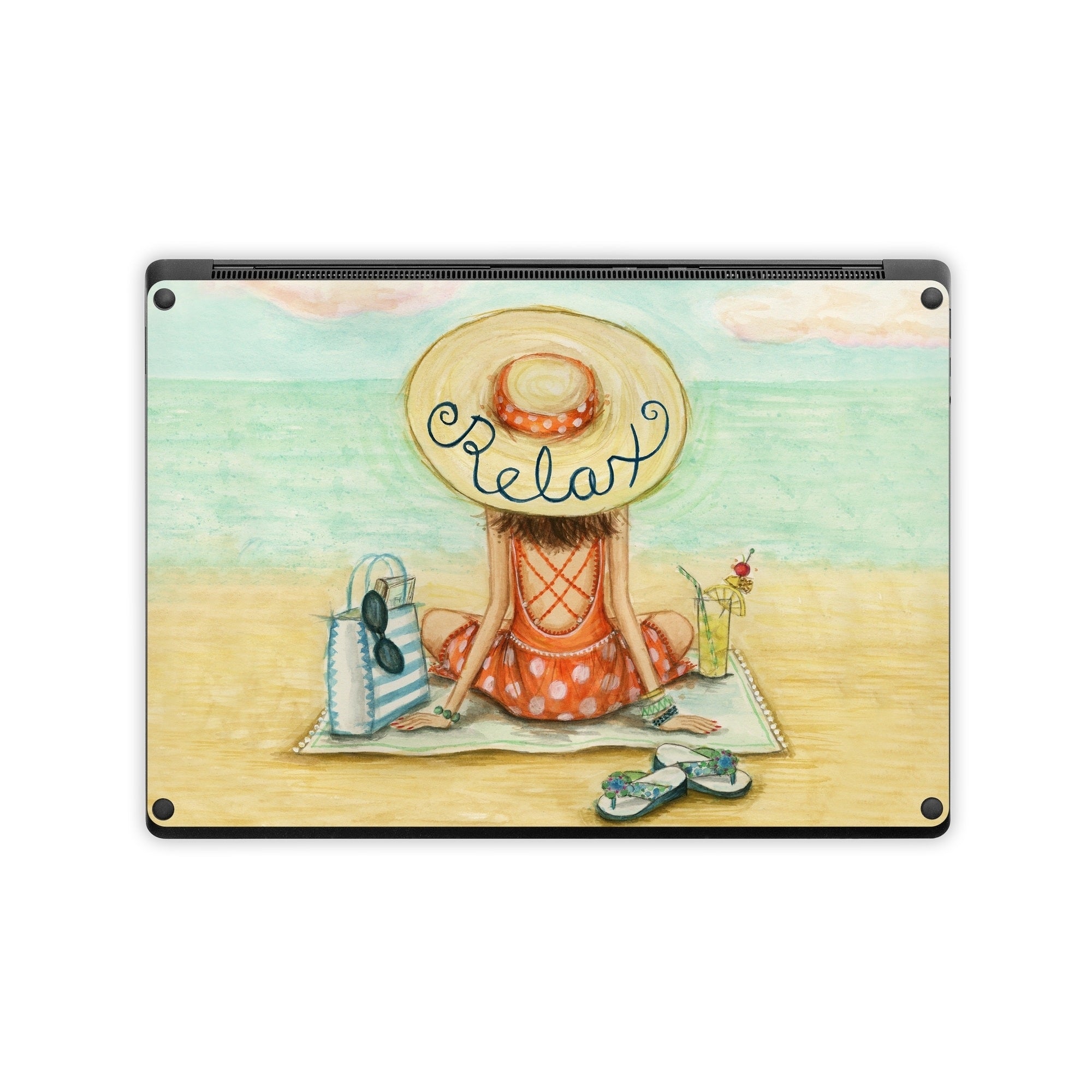 Relaxing on Beach - Microsoft Surface Laptop Wrap
