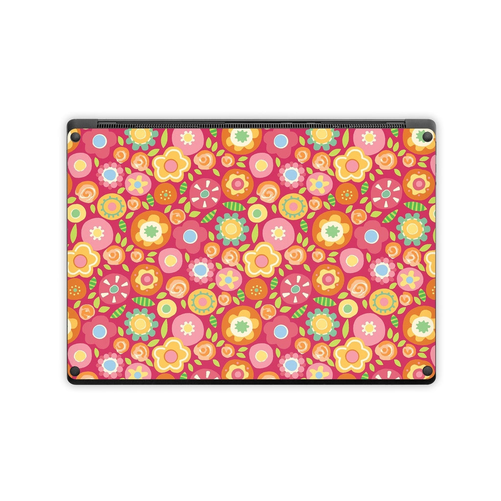 Flowers Squished - Microsoft Surface Laptop Wrap
