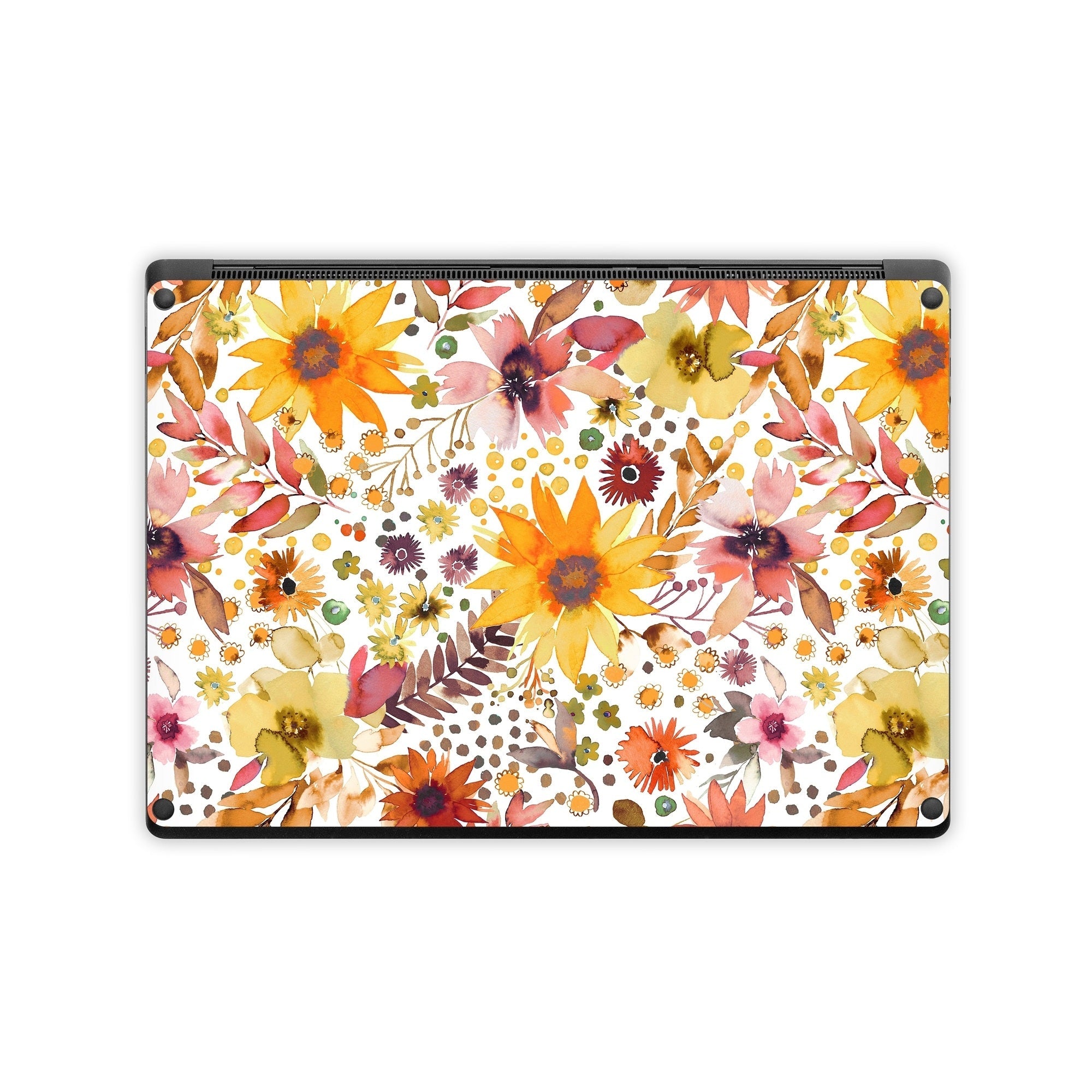 Summer Watercolor Sunflowers - Microsoft Surface Laptop Wrap