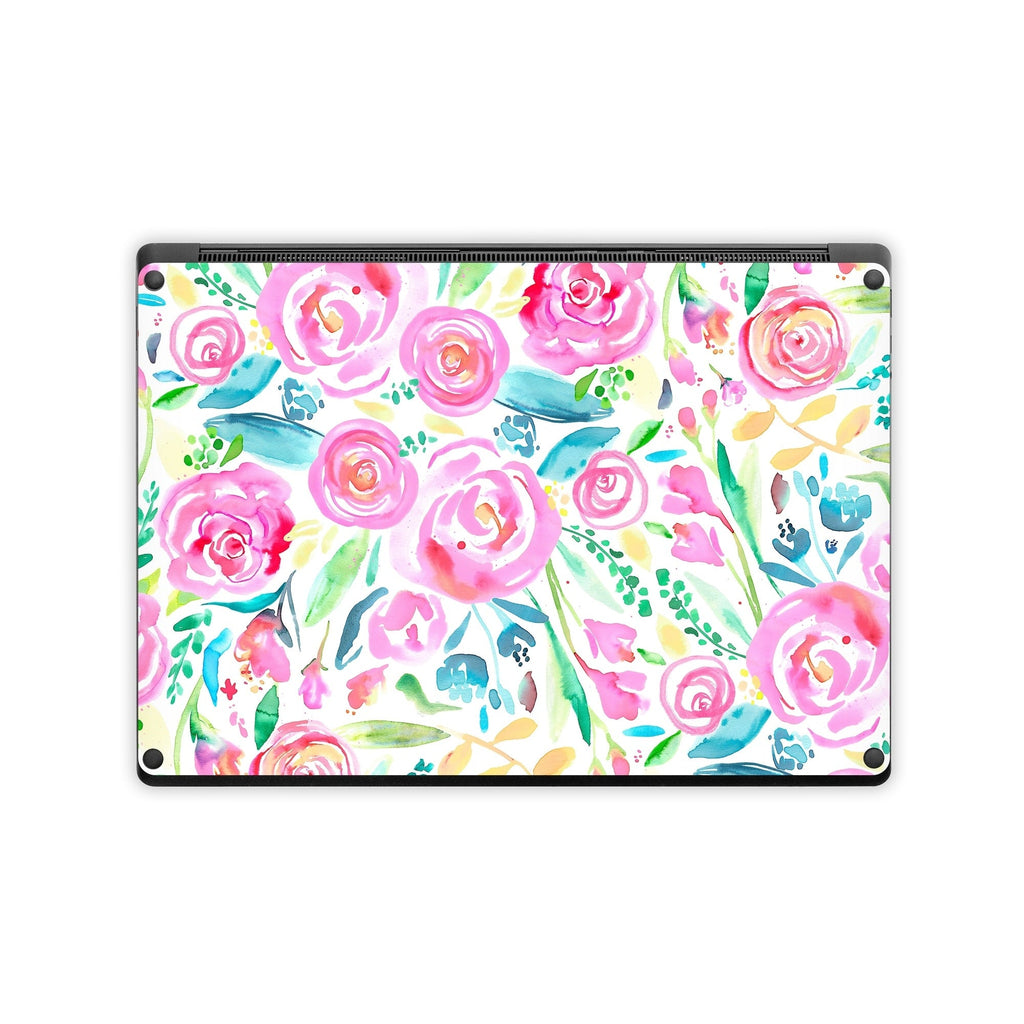 Watercolor Roses - Microsoft Surface Laptop Wrap