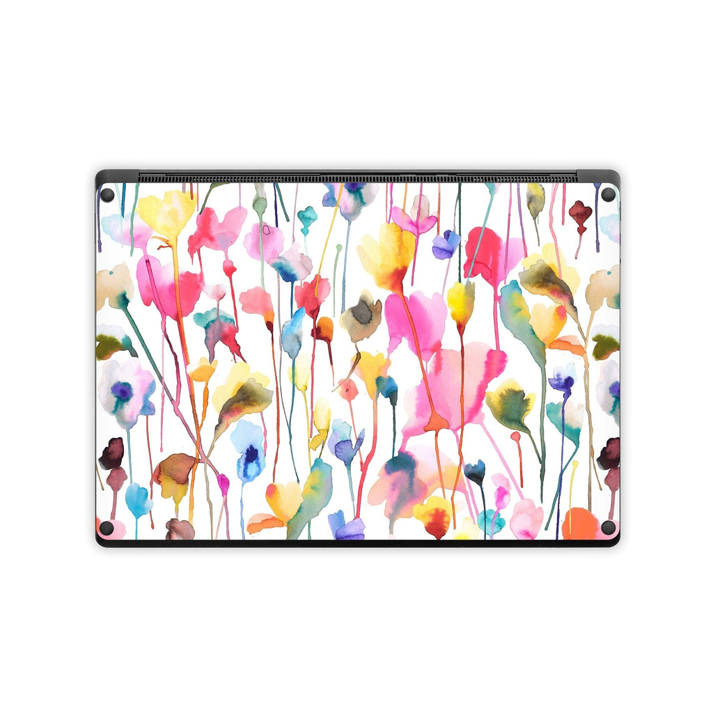 Watercolor Wild Flowers - Microsoft Surface Laptop Wrap