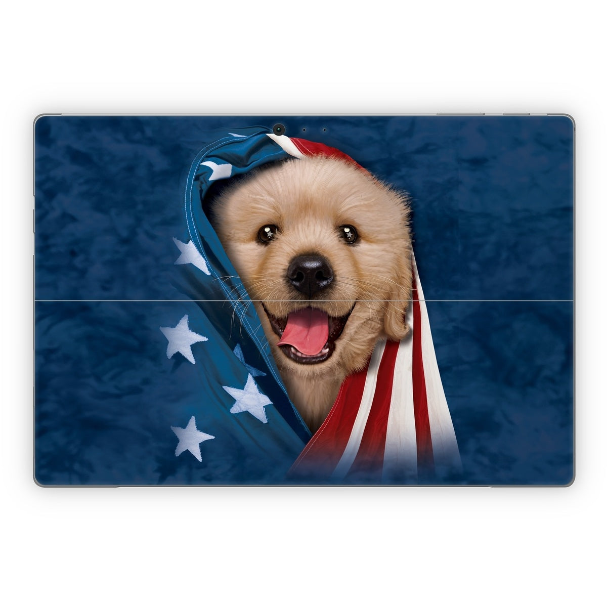 爱国金毛犬 - 微软 Surface Pro 贴纸