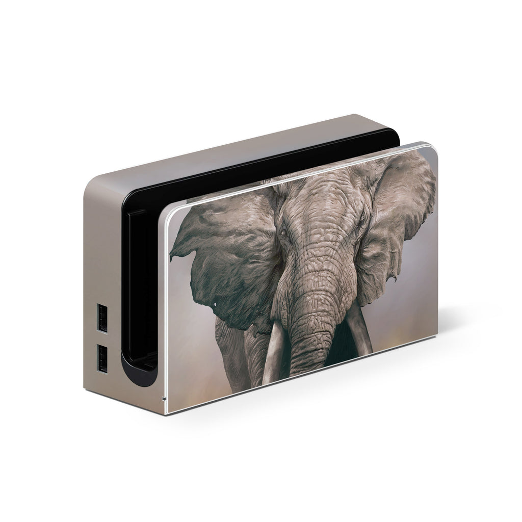 Power bank with an elephant design on a white background