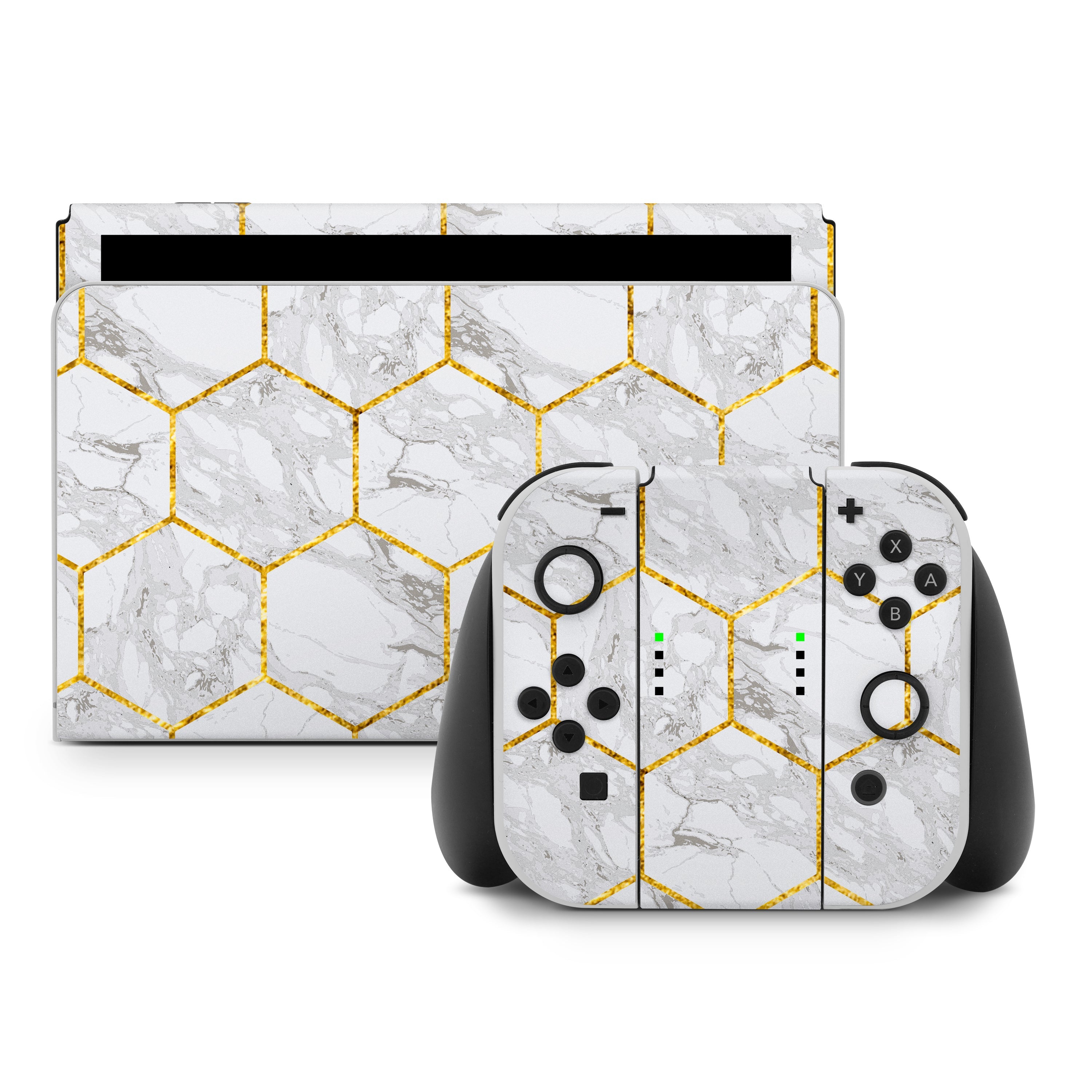 蜂蜜大理石纹 - Nintendo Switch 主机贴膜