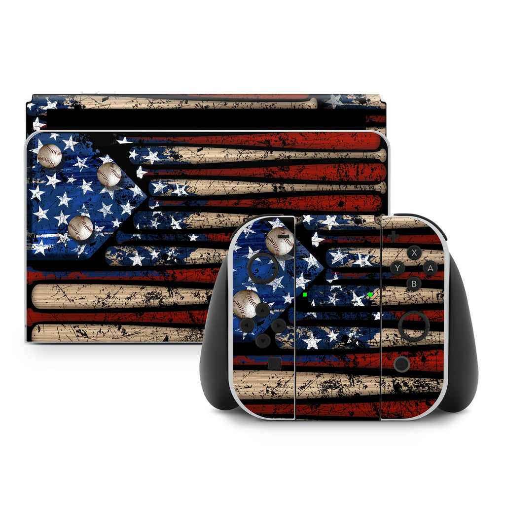 Phone case with American flag design on a white background