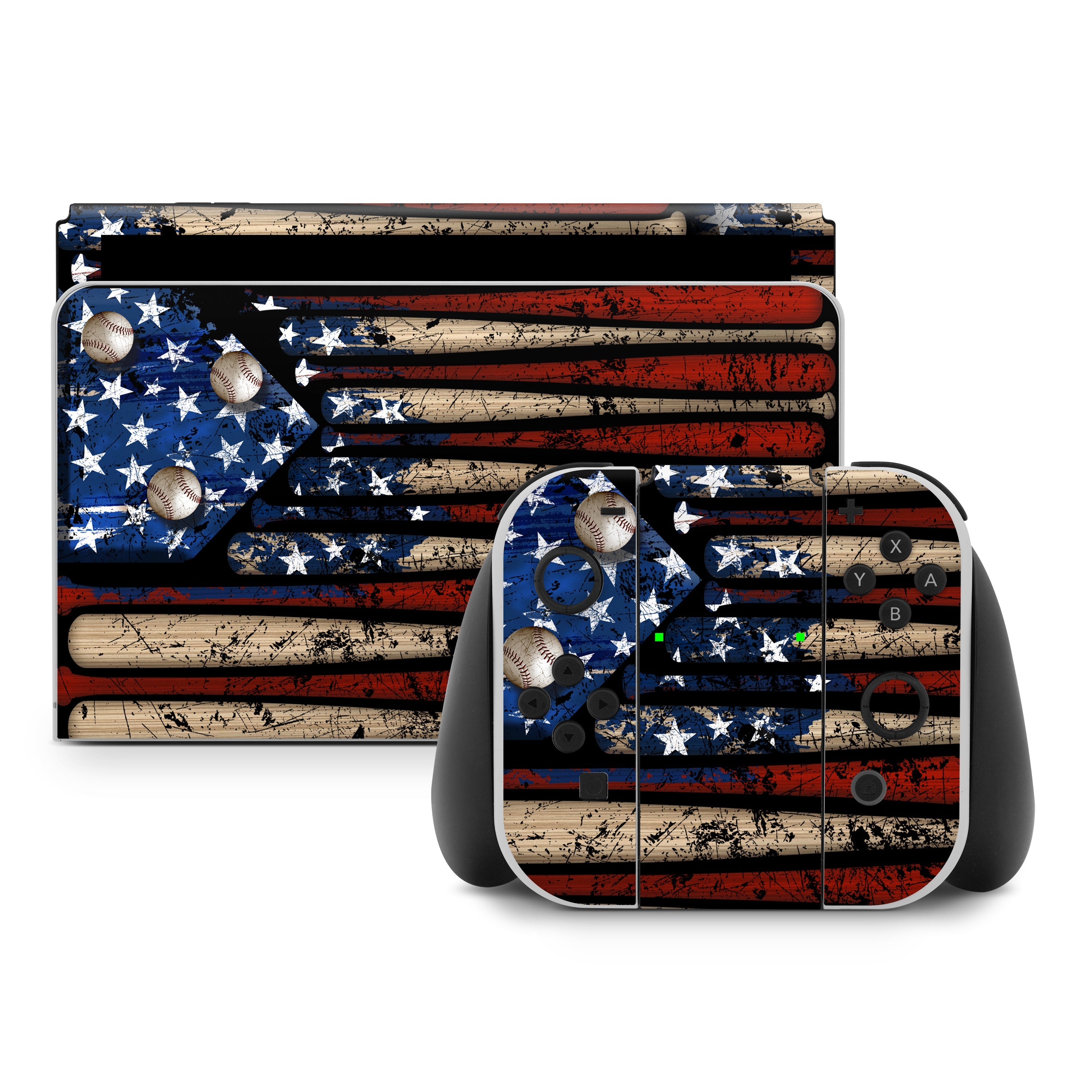Phone case with American flag design on a white background