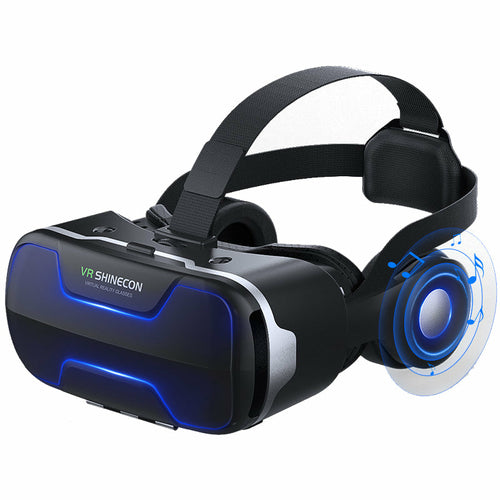 VR Shinecon virtual reality headset on a white background
