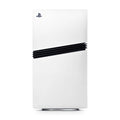 White gaming console with black accents on a white background