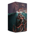 Gaming console with octopus design on a box