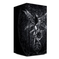 Black box with a fairy design on a white background