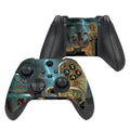 Gaming controller with a unique design on a white background